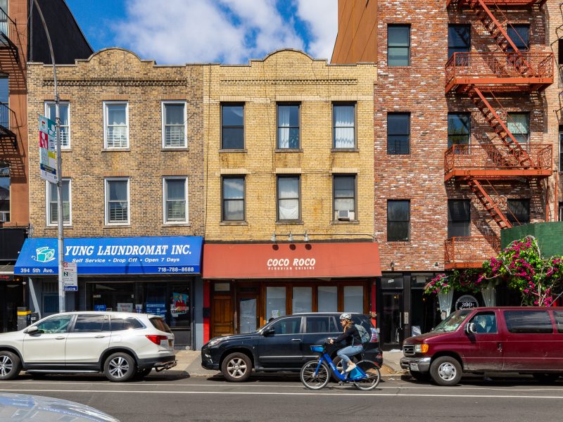 Vacant 22-Foot Wide Mixed-Use Building in Park Slope